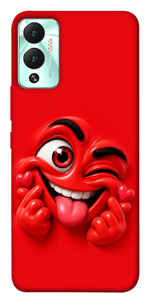 Чохол Червоний-сердцеїд для Infinix Hot 12 Play
