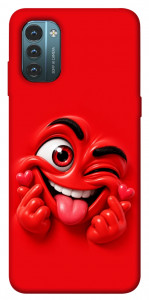 Чехол Червоний-сердцеїд для Nokia G21