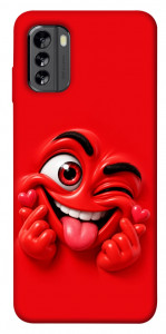 Чохол Червоний-сердцеїд для Nokia G60