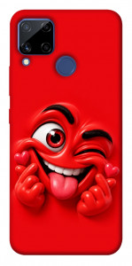 Чохол Червоний-сердцеїд для Realme C15