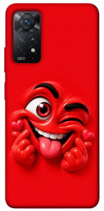 Чохол Червоний-сердцеїд для Xiaomi Redmi Note 12 Pro