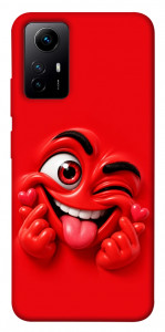Чохол Червоний-сердцеїд для Xiaomi Redmi Note 12S