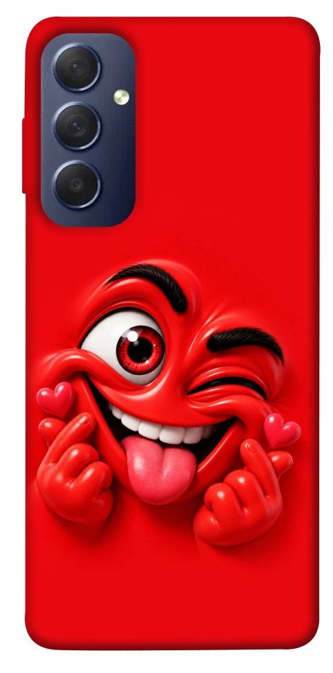 Чехол Червоний-сердцеїд для Galaxy M54 5G