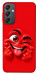 Чохол Червоний-сердцеїд для Galaxy A24 4G