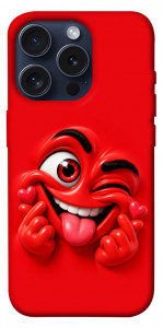 Чехол Червоний-сердцеїд для iPhone 15 Pro