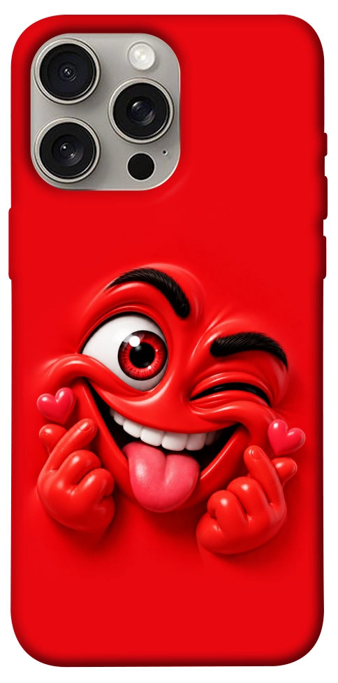 Чехол Червоний-сердцеїд для iPhone 15 Pro Max