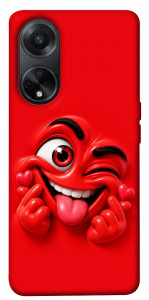 Чехол Червоний-сердцеїд для Oppo A98