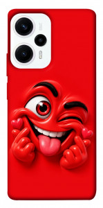 Чохол Червоний-сердцеїд для Xiaomi Poco F5