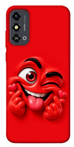 Чохол Червоний-сердцеїд для ZTE Blade A53