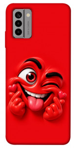 Чохол Червоний-сердцеїд для Nokia G22