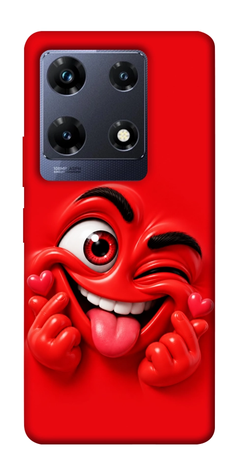 Чехол Червоний-сердцеїд для Infinix Note 30 Pro NFC