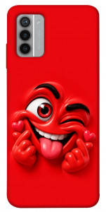 Чохол Червоний-сердцеїд для Nokia G42