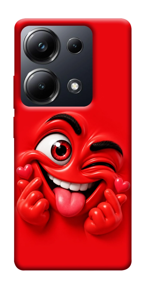 Чехол Червоний-сердцеїд для Xiaomi Poco M6