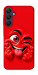 Чохол Червоний-сердцеїд для Galaxy A25 5G