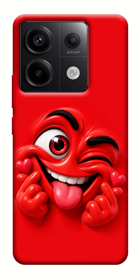Чехол Червоний-сердцеїд для Xiaomi Redmi Note 13 Pro 4G