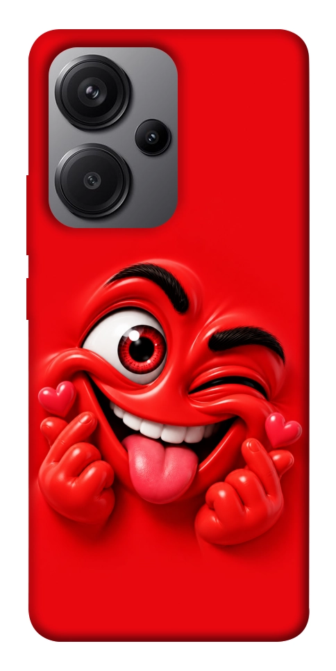 Чохол Червоний-сердцеїд для Xiaomi Redmi Note 13 Pro+