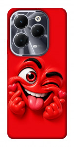 Чохол Червоний-сердцеїд для Infinix Hot 40 Pro