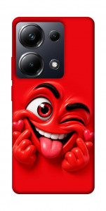 Чохол Червоний-сердцеїд для Xiaomi Poco M6 Pro 4G