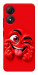 Чохол Червоний-сердцеїд для ZTE Blade A34 4G