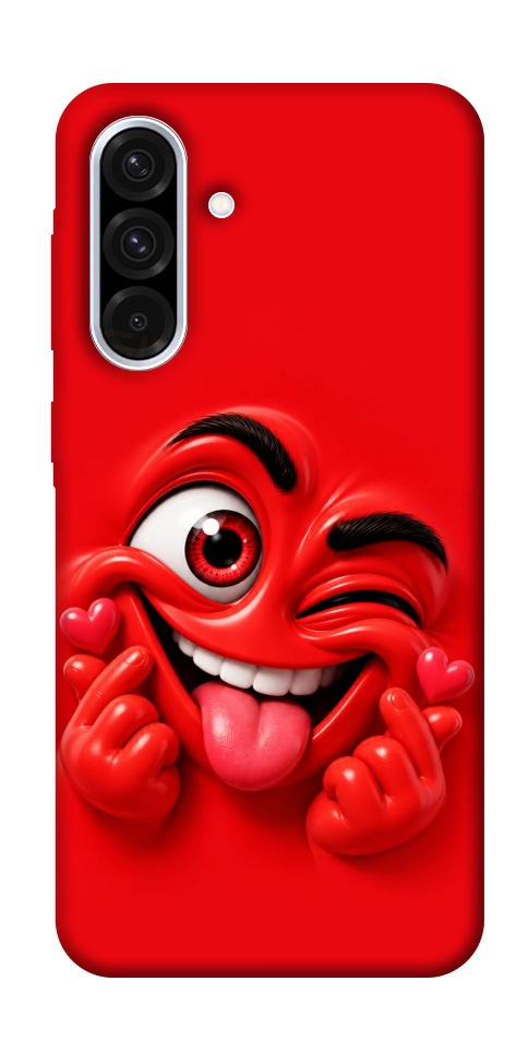 Чехол Червоний-сердцеїд для Galaxy A36 5G