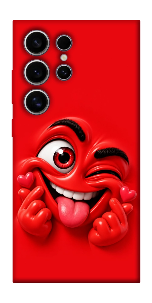Чохол Червоний-сердцеїд для Galaxy S25 Ultra