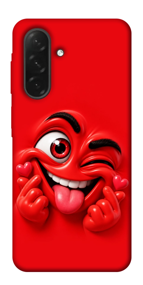 Чохол Червоний-сердцеїд для Galaxy A26 5G