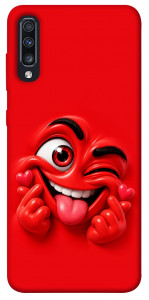 Чохол Червоний-сердцеїд для Galaxy A70s