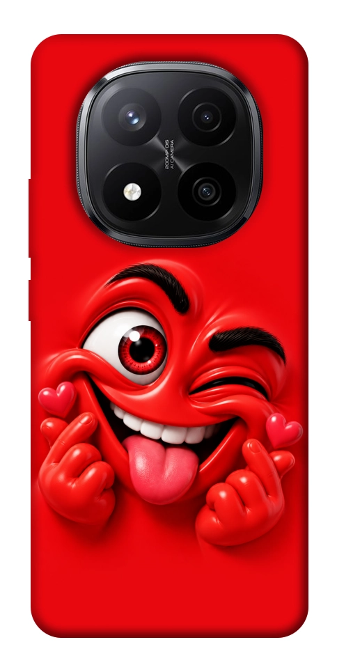 Чохол Червоний-сердцеїд для Xiaomi Redmi Note 14 Pro+ 5G