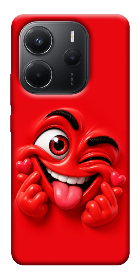Чехол Червоний-сердцеїд для Xiaomi Redmi Note 14 4G (Int. version)