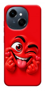 Чехол Червоний-сердцеїд для TECNO Spark Go 1 (KL4)