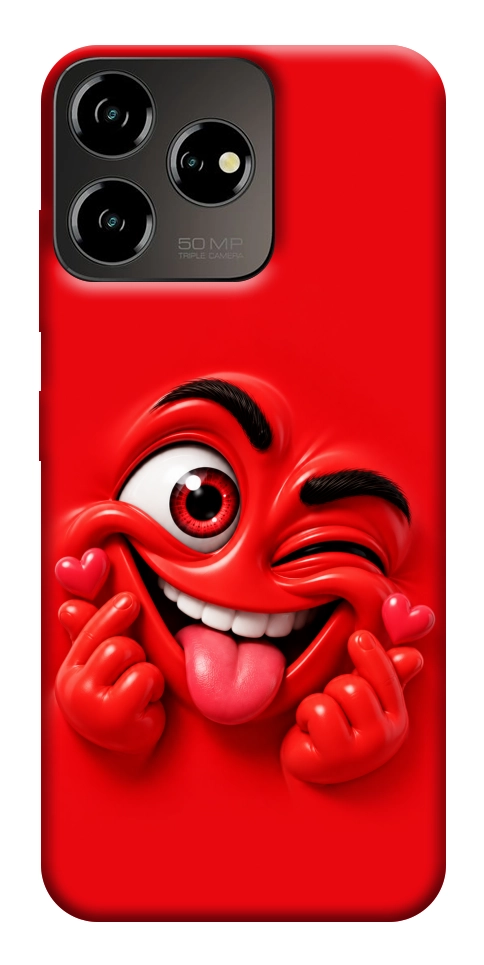 Чехол Червоний-сердцеїд для ZTE Blade V50 Design 4G