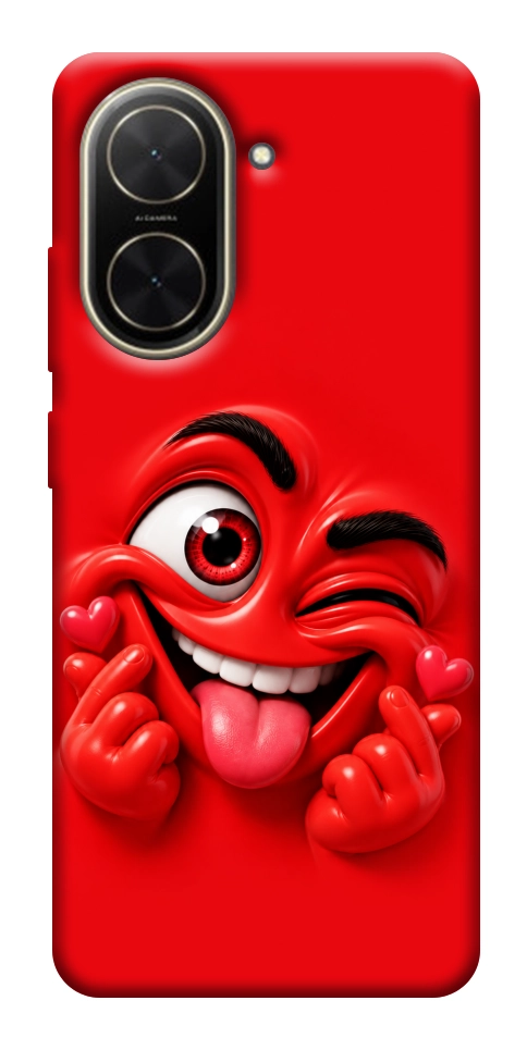 Чохол Червоний-сердцеїд для Xiaomi Poco C71