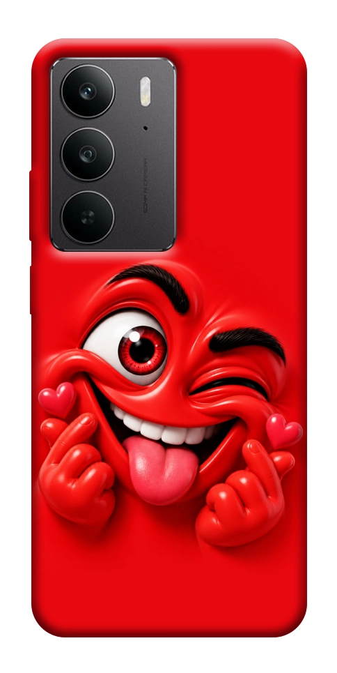 Чехол Червоний-сердцеїд для Realme C75