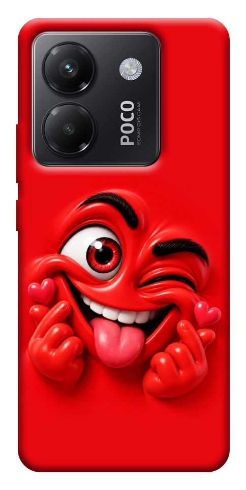 Чехол Червоний-сердцеїд для Xiaomi Poco M7 Pro 5G