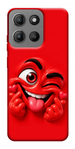 Чехол Червоний-сердцеїд для Motorola Moto G15 4G