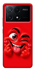 Чехол Червоний-сердцеїд для Xiaomi Poco X6 Pro