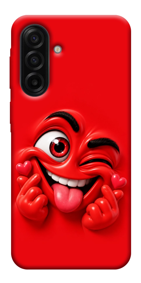 Чехол Червоний-сердцеїд для Galaxy A17 5G