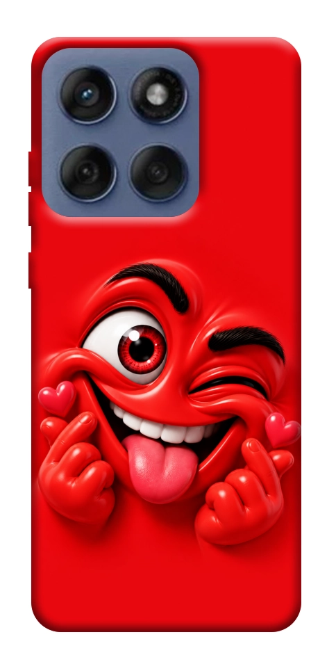 Чехол Червоний-сердцеїд для Motorola Edge 60 Fusion