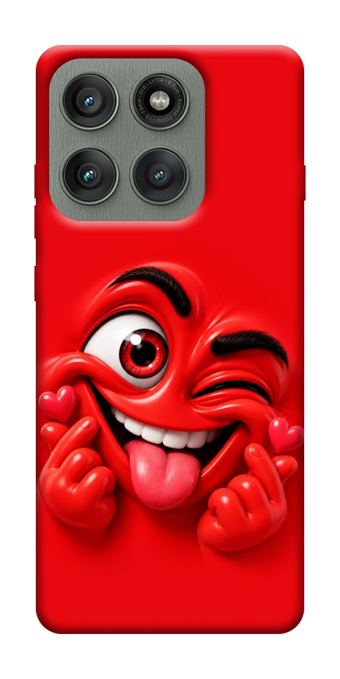 Чохол Червоний-сердцеїд для Motorola Edge 60 Pro