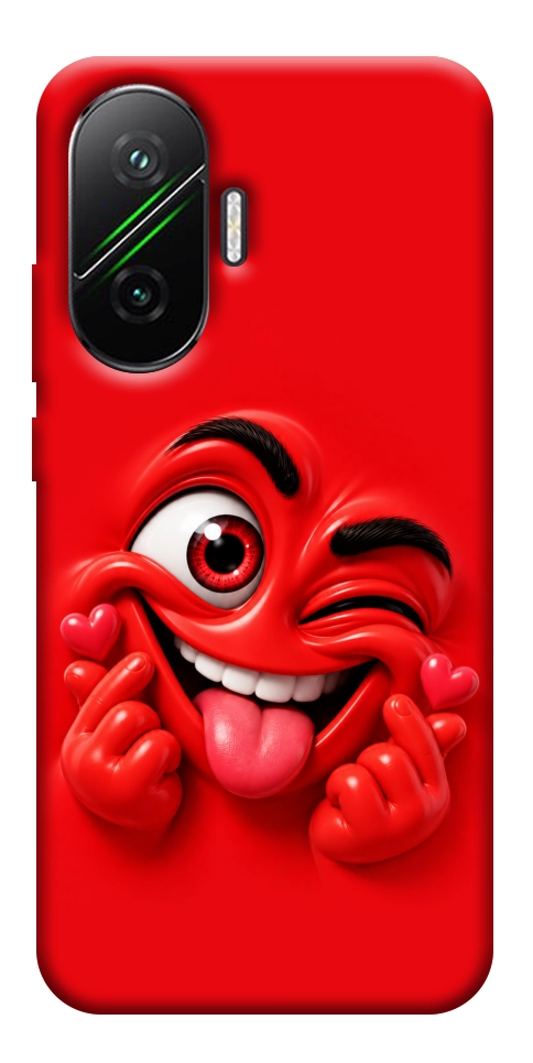 Чохол Червоний-сердцеїд для Xiaomi Poco F7