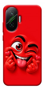 Чохол Червоний-сердцеїд для Xiaomi Poco F7