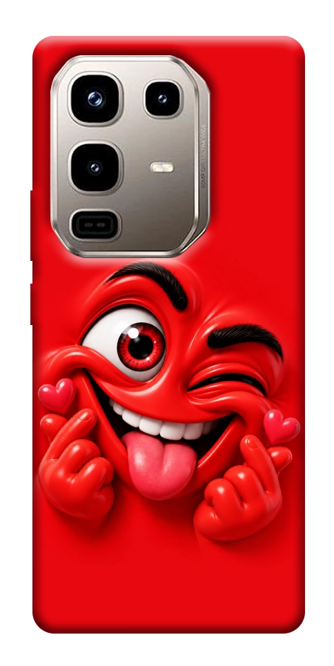 Чохол Червоний-сердцеїд для Infinix Note 50 Pro 4G
