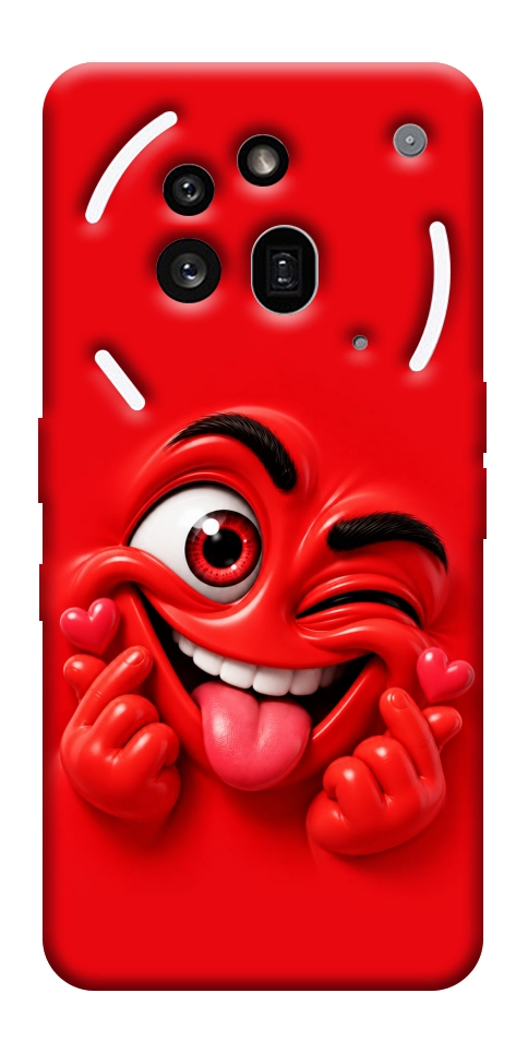 Чохол Червоний-сердцеїд для Nothing Phone (3a) Pro
