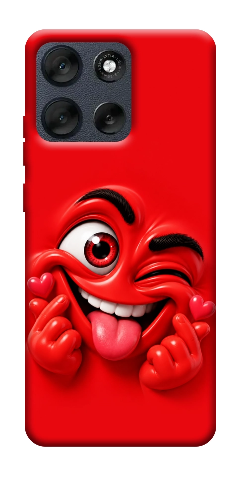 Чехол Червоний-сердцеїд для Motorola Moto G56 5G