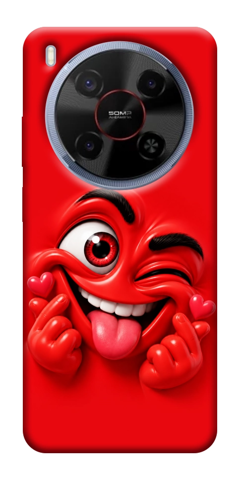 Чехол Червоний-сердцеїд для ZTE Nubia V70 Max