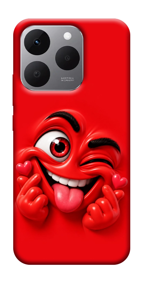 Чехол Червоний-сердцеїд для Realme 15T