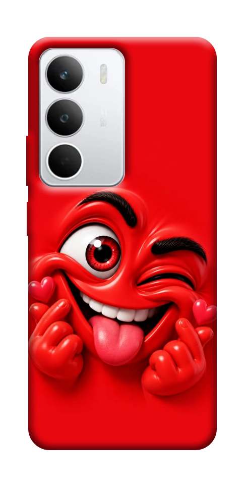 Чохол Червоний-сердцеїд для Realme C71
