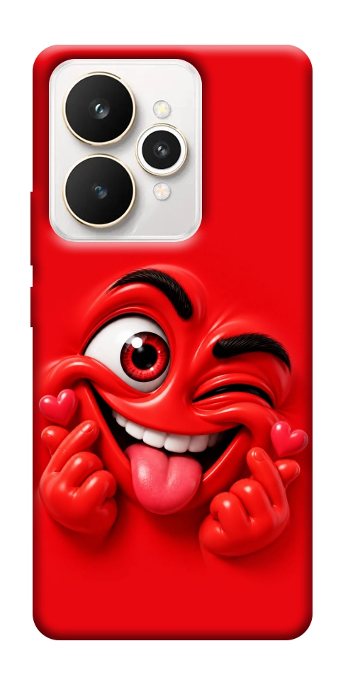 Чехол Червоний-сердцеїд для Realme 15