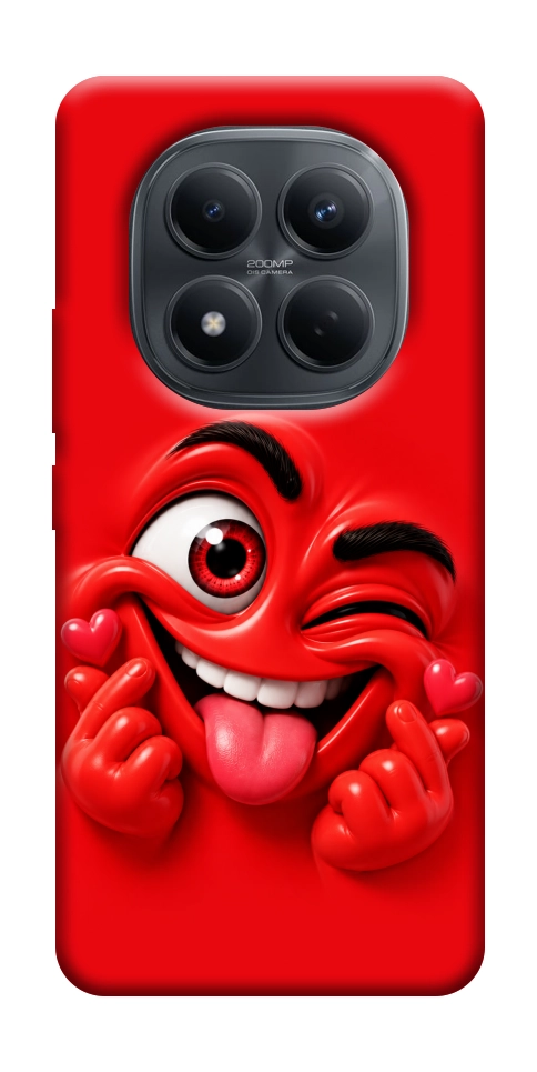 Чохол Червоний-сердцеїд для Xiaomi Redmi Note 15 5G (EU)