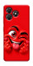 Чохол Червоний-сердцеїд для ZTE Blade A36